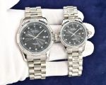 Rolex Datejust 41mm for Men 32mm for Women 316L Steel White Gold/TT President Band Couple Watch